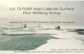 US CLIVAR High-Latitude Surface Flux Working Group