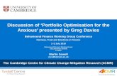 Discussion of ‘Portfolio Optimisation for the Anxious’ presented by Greg Davies