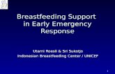 Breastfeeding Support  in Early Emergency Response