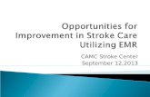Opportunities for Improvement in Stroke Care Utilizing EMR