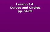 Lesson 2.4  Curves and Circles pp. 54-59