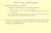 AVL-Trees: Motivation