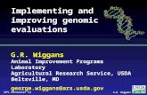 Implementing and improving genomic evaluations