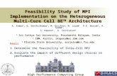 Feasibility Study of MPI Implementation on the Heterogeneous Multi-Core Cell BE TM  Architecture