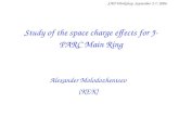 Study of the space charge effects for J-PARC Main Ring
