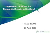 Innovation - A Driver for  Economic Growth In Scotland