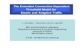 The Extended Connection-Dependent Threshold Model for  Elastic and Adaptive Traffic