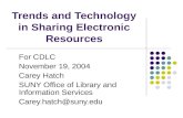 Trends and Technology in Sharing Electronic Resources