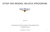 STOP SIX MODEL BLOCK PROGRAM