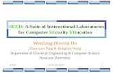 SEED : A Suite of Instructional Laboratories for Computer  SE curity  ED ucation