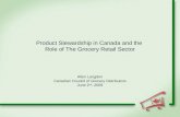 Product Stewardship in Canada and the  Role of The Grocery Retail Sector