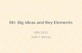 RtI: Big Ideas and Key Elements