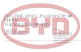 Electric vehicles industry  in china: the success  of byd