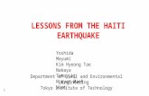 LESSONS FROM THE HAITI EARTHQUAKE