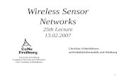 Wireless Sensor Networks 25th Lecture 13.02.2007