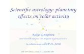 Scientific astrology: planetary effects on solar activity