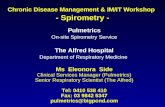 Chronic Disease Management & IM/IT Workshop - Spirometry -
