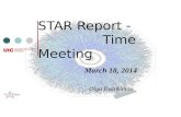 STAR Report    Time Meeting