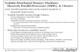 Scalable Distributed Memory Machines:     Massively Parallel Processors (MPPs)  & Clusters