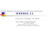 HY436: Mobile Computing and Wireless Networks IEEE802.11
