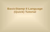 BasicStamp II Language (Quick) Tutorial