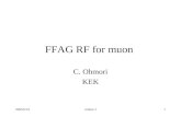 FFAG RF for muon