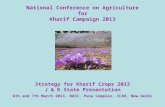 National Conference on Agriculture for Kharif Campaign 2013