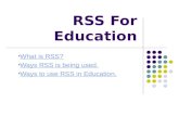 RSS For Education