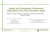 Glyph and Streamline Placement Algorithms for CFD Simulation Data