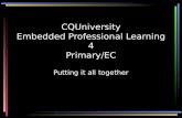 CQUniversity Embedded Professional Learning 4 Primary/EC