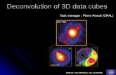 Deconvolution of 3D data cubes