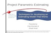 Project Parametric Estimating