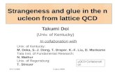 Strangeness and glue in the nucleon from lattice QCD