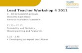 Lead Teacher Workshop 4 2011