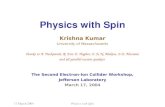 Physics with Spin