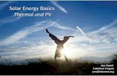 Solar Energy Basics  Thermal and PV