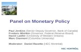 Panel on Monetary Policy