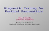 Diagnostic Testing for Familial Pancreatitis