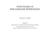 Cost Issues in International Settlements