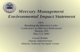 Mercury Management  Environmental Impact Statement