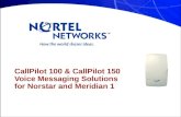 CallPilot 100 & CallPilot 150 Voice Messaging Solutions for Norstar and Meridian 1