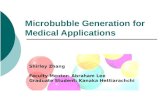 Microbubble Generation for Medical Applications