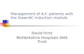 Management of A.F. patients with the DawnAC induction module