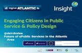 Engaging Citizens in Public Service & Policy Design