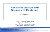 Research Design and  Sources of Evidence