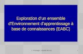Exploration d’un ensemble d’Environnement d’apprentissage à base de connaissances (EABC)