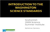 INTRODUCTION TO THE WASHINGTON  SCIENCE STANDARDS