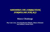 UPDATED CTE CORRECTION FORMULAE FOR ACS Marco Chiaberge
