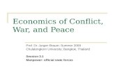 Economics of Conflict,  War, and Peace