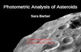 Photometric Analysis of Asteroids